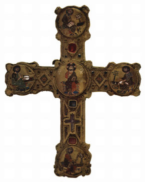Reliquienkreuz, Szene