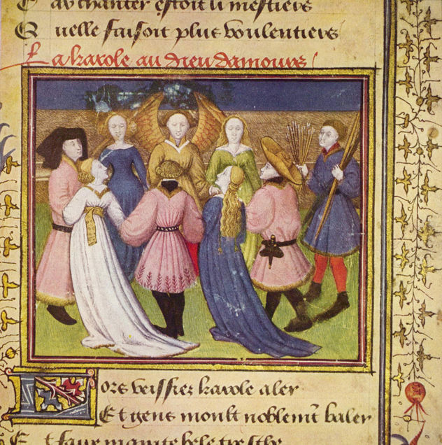 »Roman de la Rose«, escena
