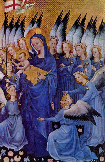 Wilton Diptych, right wing, scene 