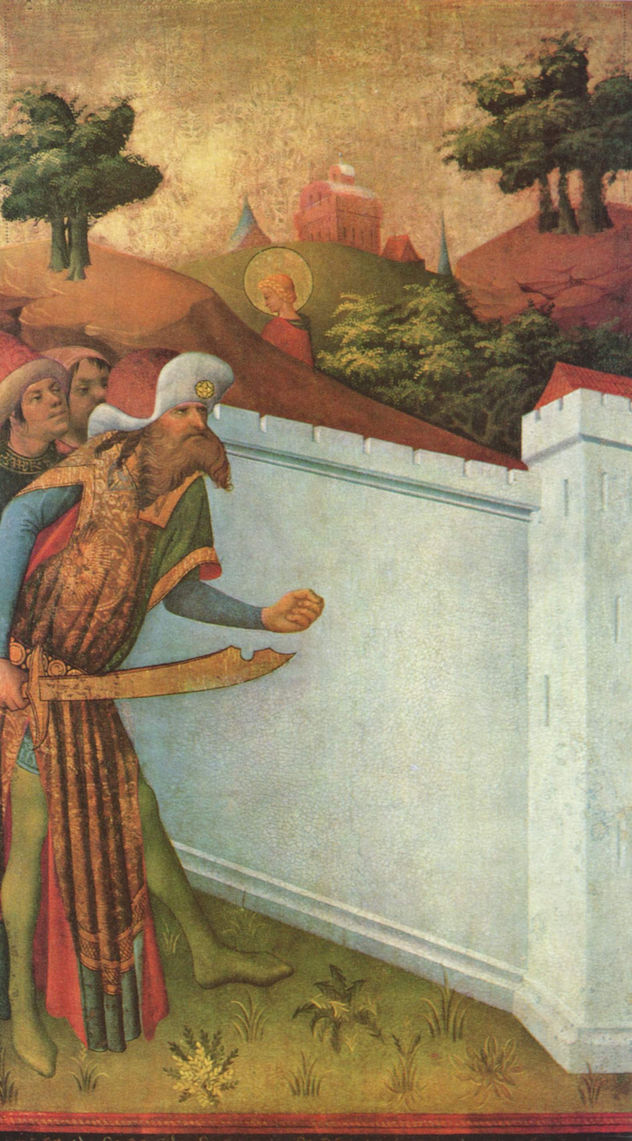 Barbara-Altar, Innenseite der Flügel, Szene