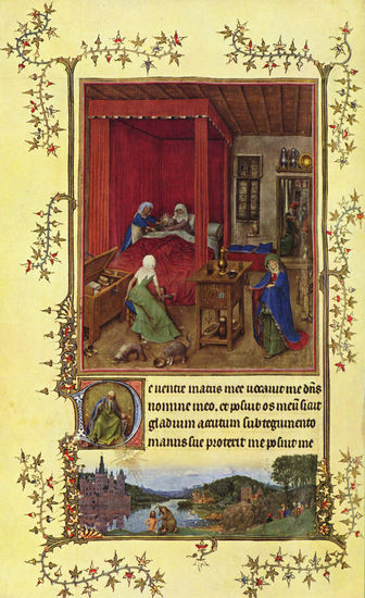 Very Beautiful Hours of Our Lady (Book of Prayers of Turin-Milan), scene 