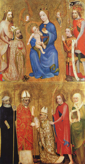 Votivbild del arzobispo de Praga Johann Ocko von Vla¨im 