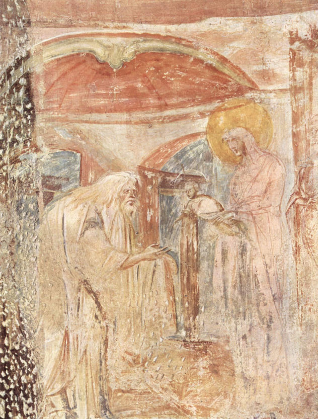 Frescos en la iglesia parroquial de Castelseprio (coros este), escena