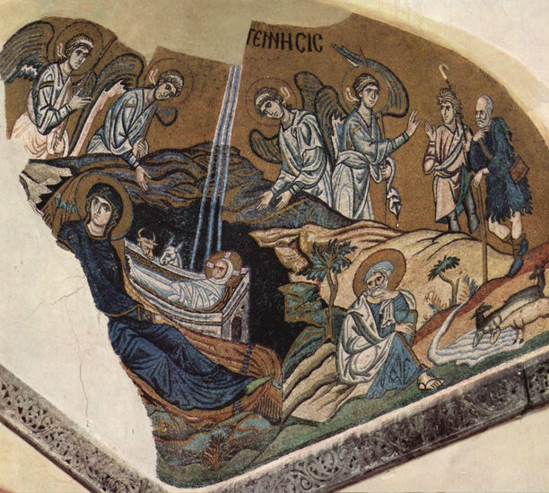 Mosaicos de la iglesia de Daphni, escena 
