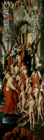 The Last Judgment, triptych, left wing, interior 