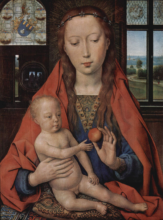 Diptychon de Maarten van Nieuwenhove, tabla izquierda