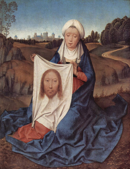 Diptich with Saint John the Baptist and Saint Veronica, right wing 