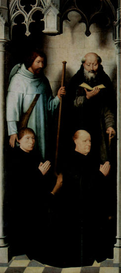 Triptych of the Mystic Marriage of Saint Catherine of Alexandria, left outer wing 