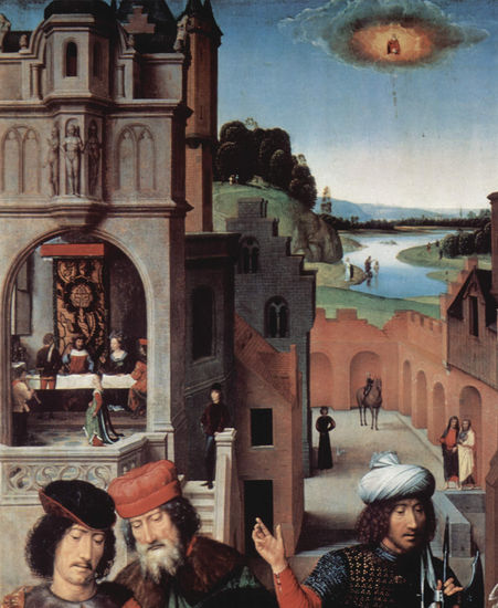 Triptych of the Mystic Marriage of Saint Catherine of Alexandria, left wing 