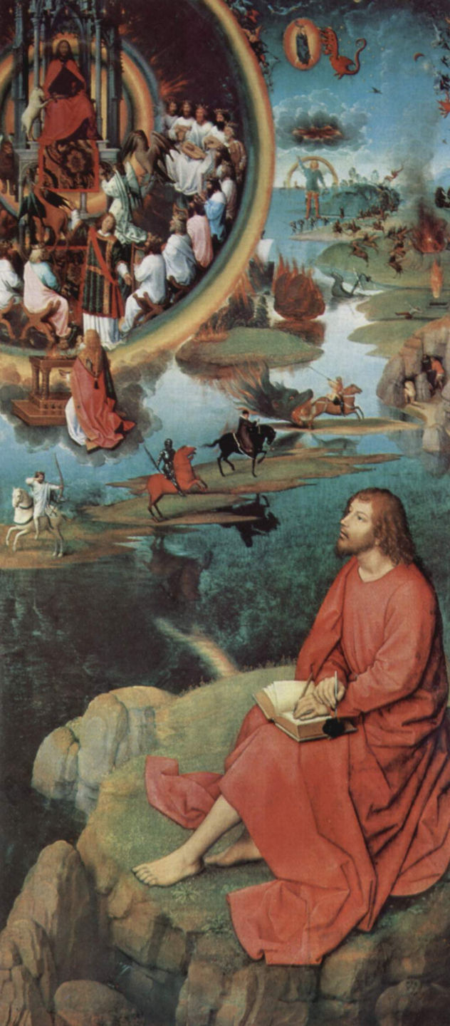 Triptychon de la Mística Boda de Santa Catalina de Alejandría, ala derecha, escena