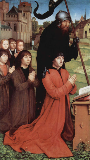 Triptych of Willem Moreel, left wing 