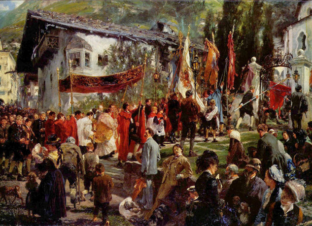 Procesión del Corpus Christi en Hofgastein 