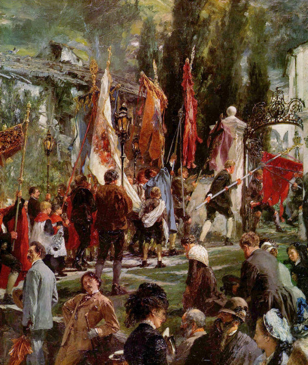 Corpus Christi Procession in Hofgastein, Detail