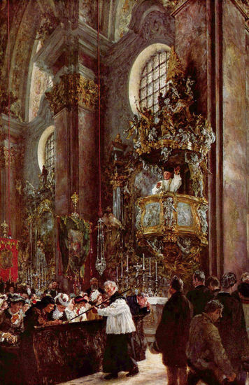 Preaching in the Pulpit of the Parish Church of Innsbruck 