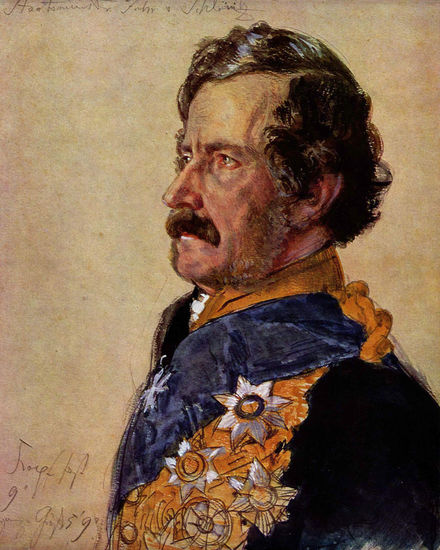 Staatsminister Freiherr von Schleinitz (Estudio de retrato para la imagen de coronación) 