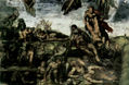 The Last Judgment, fresco on the altar wall of the Sistine Chapel, detail