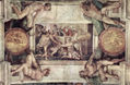 Bóveda de la Capilla Sixtina, fresco, historias del Génesis, escena principal