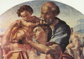 The Sacred Family, tondo, detail
