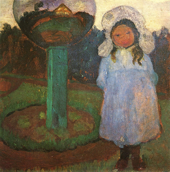 Girl in the Garden Next to the Crystal Ball (Elsbeth) 