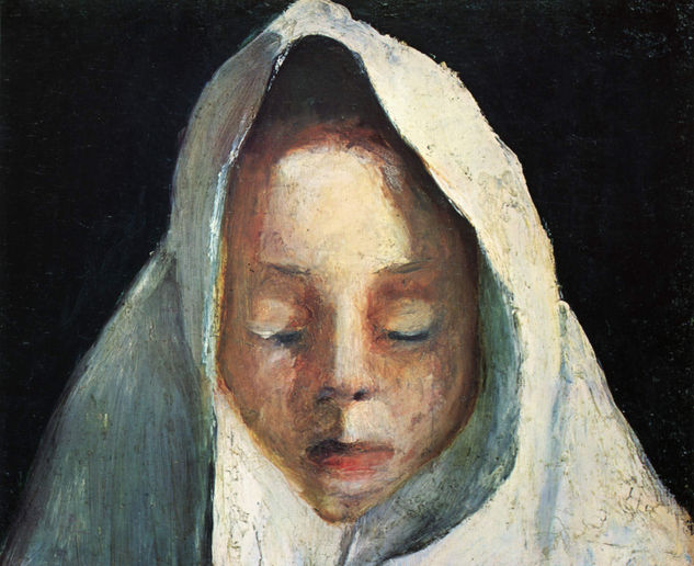 Still Life, Head of a Child with White Cloth 