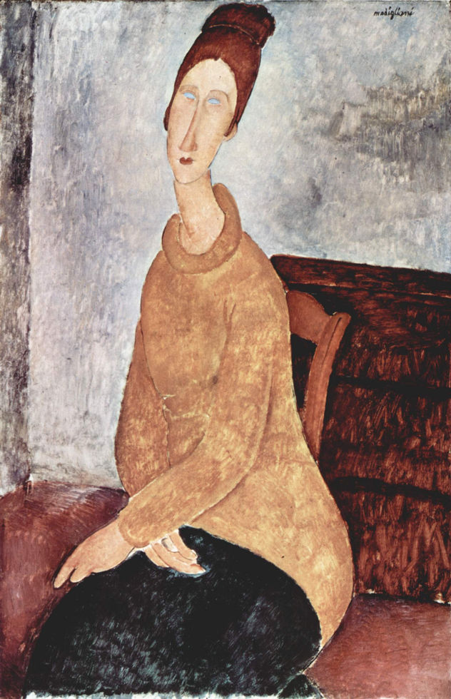 Portrait of Jeanne Hébuterne in a Red Sweater