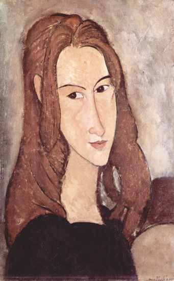 Retrato de Jeanne Hébuterne, cabeza de perfil 