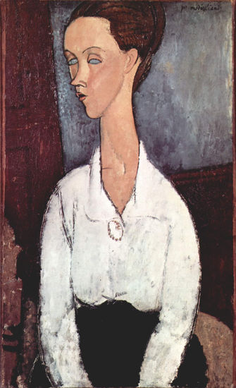 Portrait of Lunia Czechowska in a White Blouse 