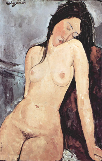 Desnudo de mujer sentada 