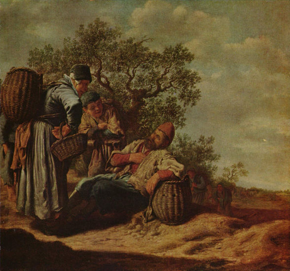 Landscape with Peasants Conversing 