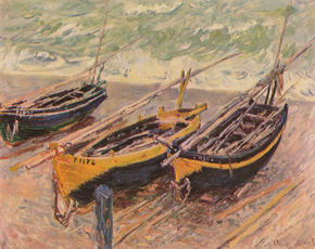 Boats of Étretat...