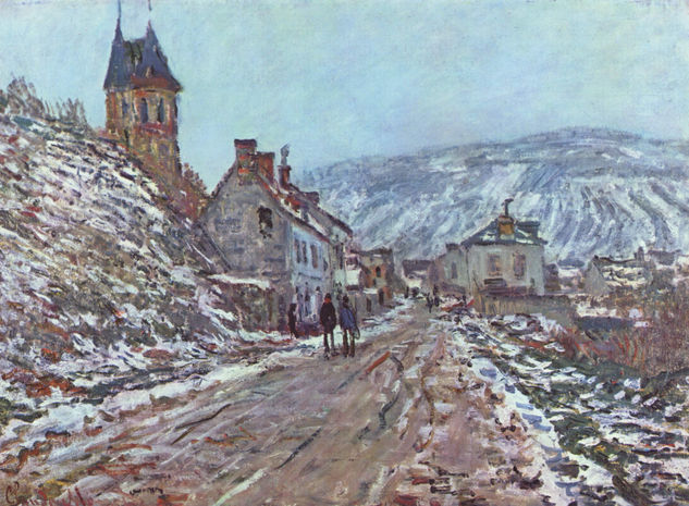 Road to Vétheuil in Winter 