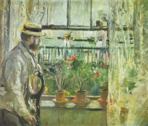 Eugène Manet on the...