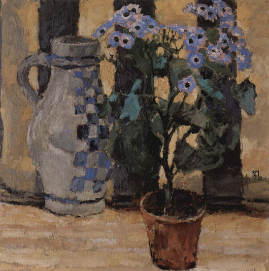 Flower Pot and Ceramic Jug 