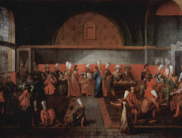 Recepción del enviado francés el vizconde D'Andrezel por el sultán Ahmed III el 10 de octubre de 1724, El banquete del gran visir.