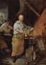 Retrato de Pat Lyon en la herrería