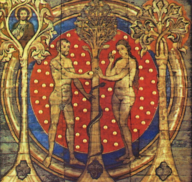 Cielo raso pintado de la iglesia del monasterio benedictino de San Miguel en Hildesheim con "Raíz de Jesé", detalle.