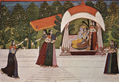 Krishna and Râdhâ in a Pavilion