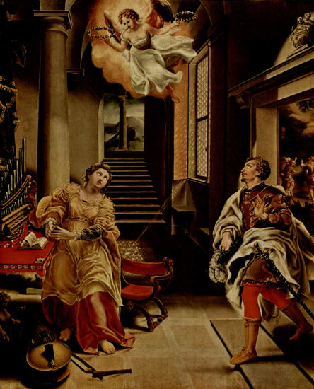 Saint Cecilia and Saint Valerian 