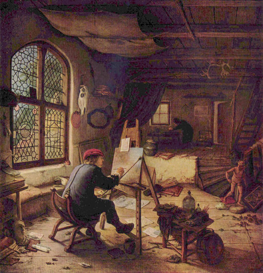 The Painter in His Studio (Self-Portrait) 