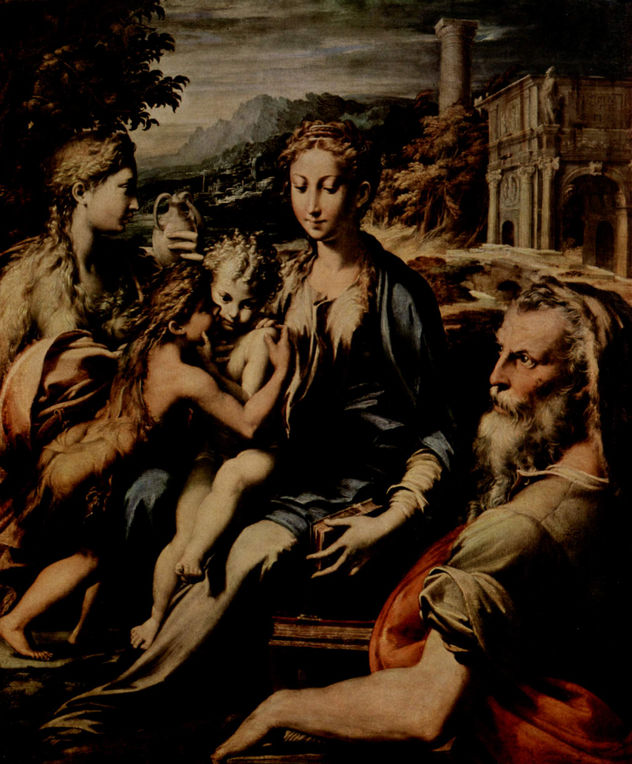 Thronende Madonna, Hl. Zacharias, Hl. Johannes der Täufer und Hl. Maria Magdalena