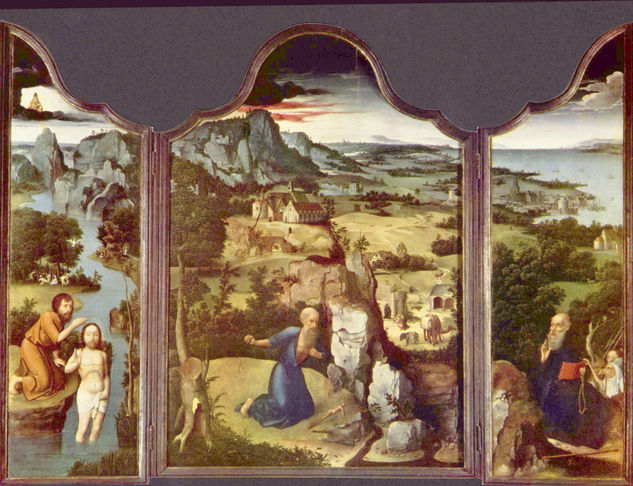 Buße des Hl. Hieronymus, Triptychon 