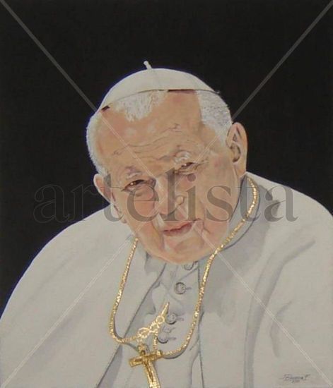 JUAN PABLO II Oil Canvas Figure Painting