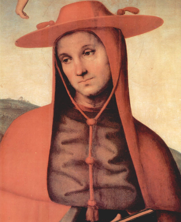 María Asunta con cuatro santos, detalle