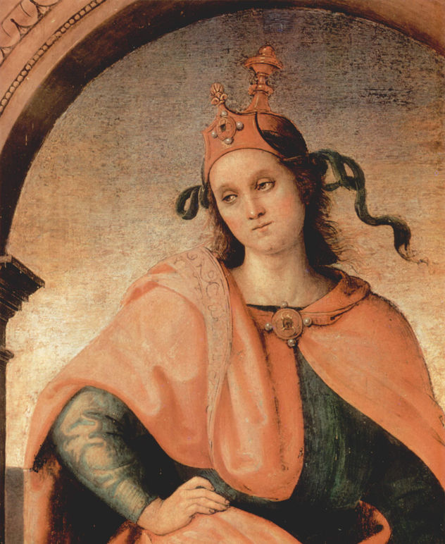 Frescos de la Sala de Audiencia en el Colegio del Cambio en Perugia, escena
