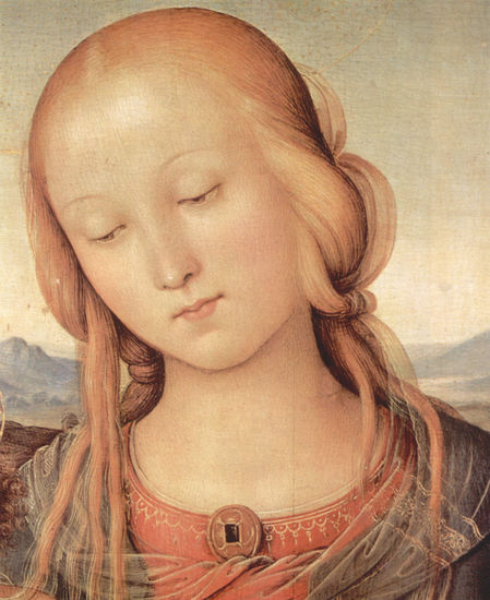 Madonna con San Juan Bautista, Detalle 