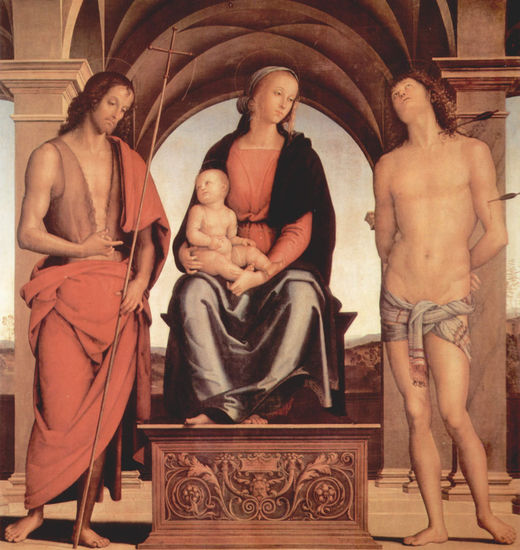 Madonna on Throne with Saint John the Baptist and Saint Sebastian 