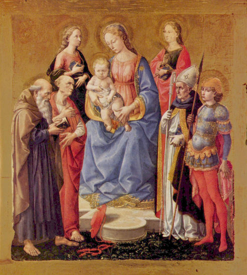 Mary with the Child and Six Saints 