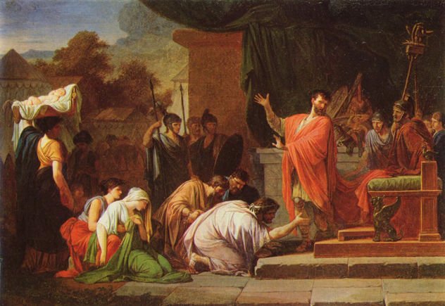 King Perseus before Aemilius Paulus