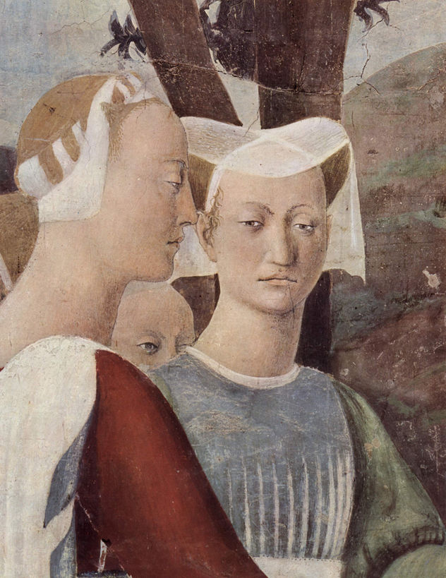 Frescos del "Ciclo de la Leyenda de la Santa Cruz" en el coro de San Francesco en Arezzo, escena