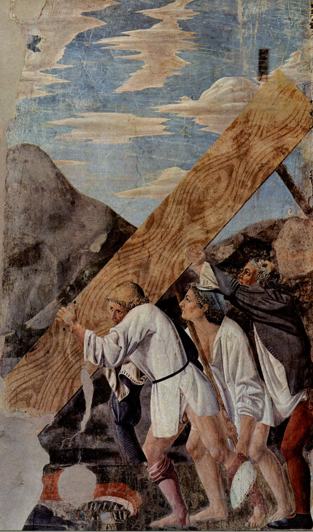 Frescos del "Ciclo de la Leyenda de la Santa Cruz" en el coro de San Francesco en Arezzo, escena